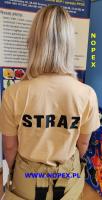 Koszulka tshirt Straz-Straz piaskowa