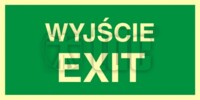 AC 001 Wyjście exit znak BHP