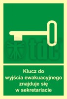 AC 001 Wyjście exit znak BHP