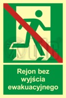 AC 001 Wyjście exit znak BHP