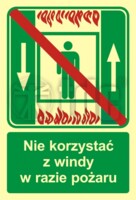 AC 001 Wyjście exit znak BHP