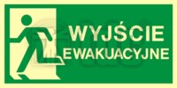 AC 001 Wyjście exit znak BHP