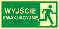 AC 001 Wyjście exit znak BHP