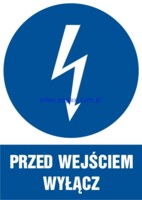 HE002 Wyłącz przed rozpoczęciem pracy