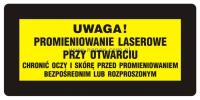 KB001 Ostrzeżenie przed promieniami laserowymi