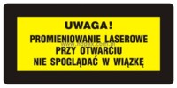 KB001 Ostrzeżenie przed promieniami laserowymi