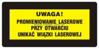 KB001 Ostrzeżenie przed promieniami laserowymi