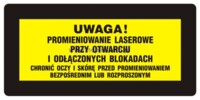 KB001 Ostrzeżenie przed promieniami laserowymi