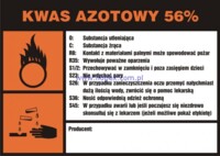 LA004 Znak Substancja wysoce łatwopalna F