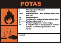 LA004 Znak Substancja wysoce łatwopalna F