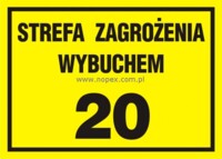 NC002 Znak Strefa zagrożenia wybuchem