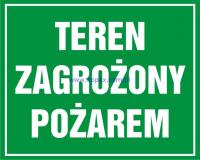 OB005 Znak Teren zagrożony pożarem