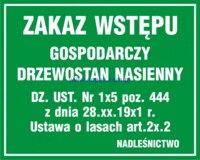 OB005 Znak Teren zagrożony pożarem