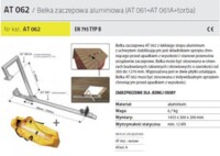 BELKA ZACZEPOWA ALUMINIOWA AT062 (AT 061 + AT 061 A + T