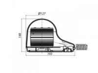 Lampa ostrzegawcza MARTA KX 12V/24V (podstawa magnet.)