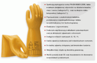Rękawice elektroizolacyjne ELSEC 10 kV klasa 1
