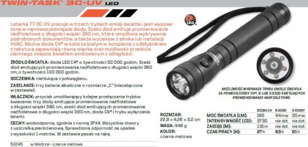 Latarka Streamlight 51045 TWIN - TASK 3C UV LED