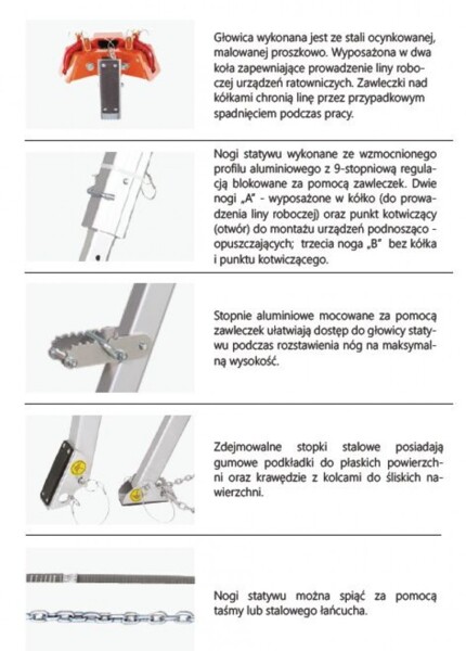 Trójnóg TM 14-SB statyw bezpieczeństwa