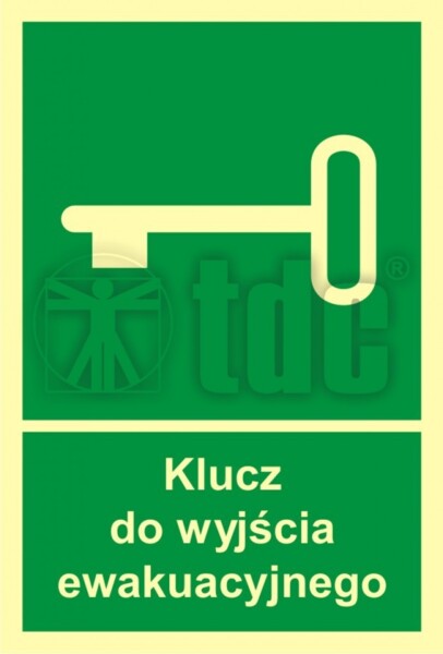 AC 001 Wyjście exit znak BHP