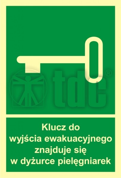 AC 001 Wyjście exit znak BHP