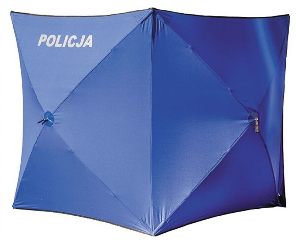 Parawan ochronny GT 020 niebieski POLICJA 1,6x1,6m