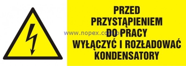 HB001 Nie dotykać urządzenie elektryczne