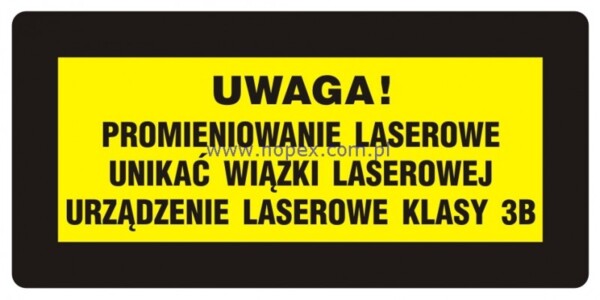 KB001 Ostrzeżenie przed promieniami laserowymi