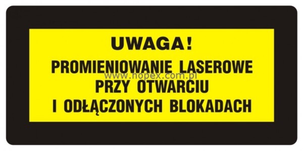 KB001 Ostrzeżenie przed promieniami laserowymi