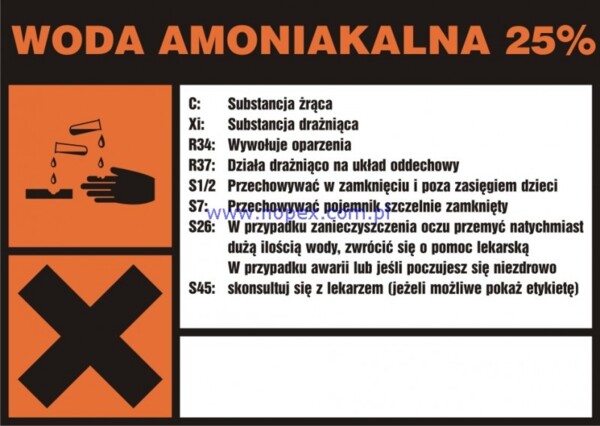 LA004 Znak Substancja wysoce łatwopalna F