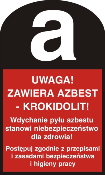 LA004 Znak Substancja wysoce łatwopalna F