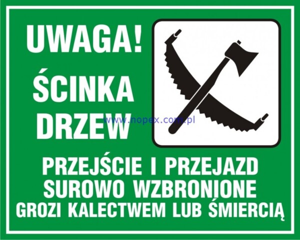 OB005 Znak Teren zagrożony pożarem