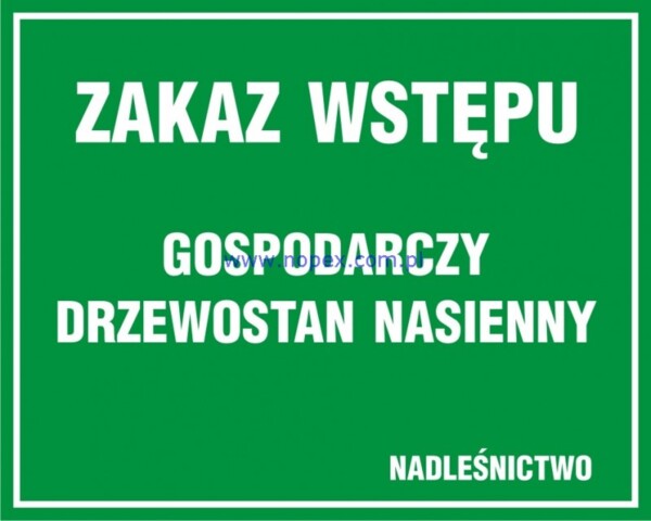 OB005 Znak Teren zagrożony pożarem