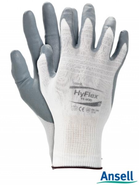 Rękawice 11-800 HYFLEX Foam dziane bez szwów poliamid