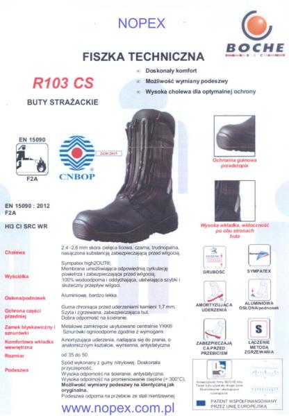 Buty specjalne Boche R103CS  CNBOP