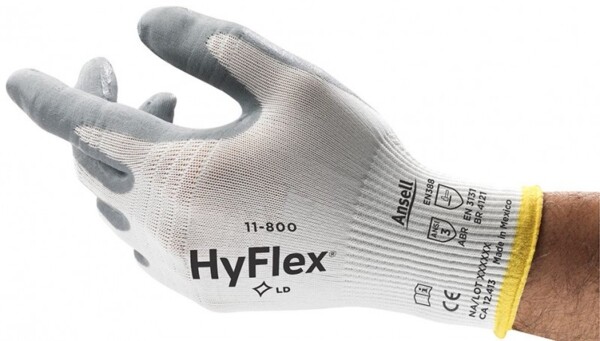 Rękawice 11-800 HYFLEX Foam dziane bez szwów poliamid
