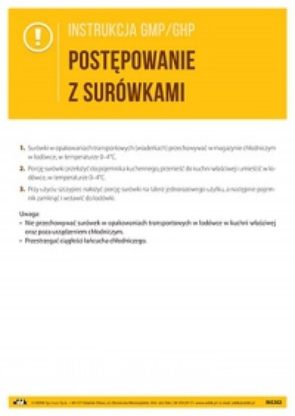 INS302 Instrukcja Postępowanie z surówkami GMP/GHP