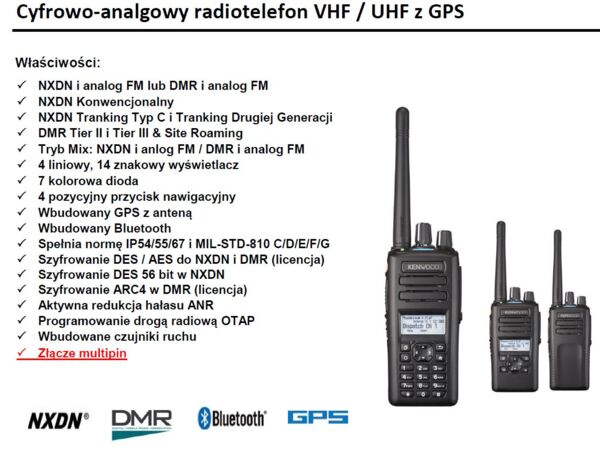 Radiotelefon cyfrowy NX-3200E / NX-3300E