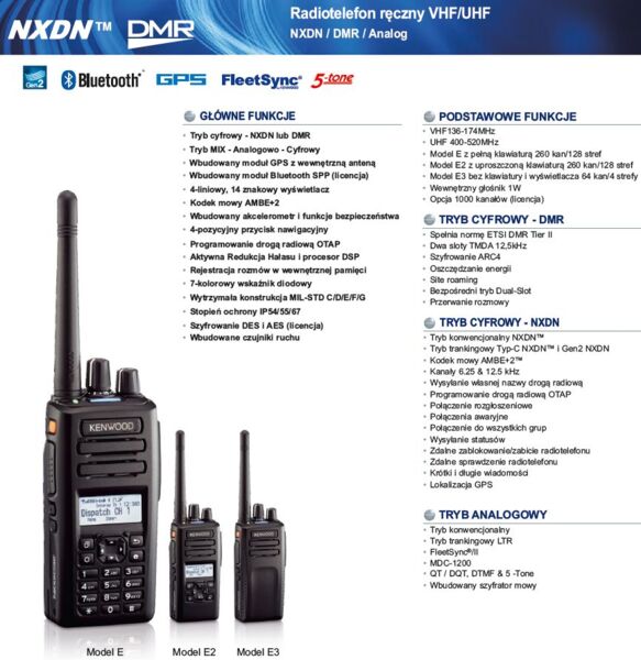 Radiotelefon  Kenwood NX-3220E/NX3320E