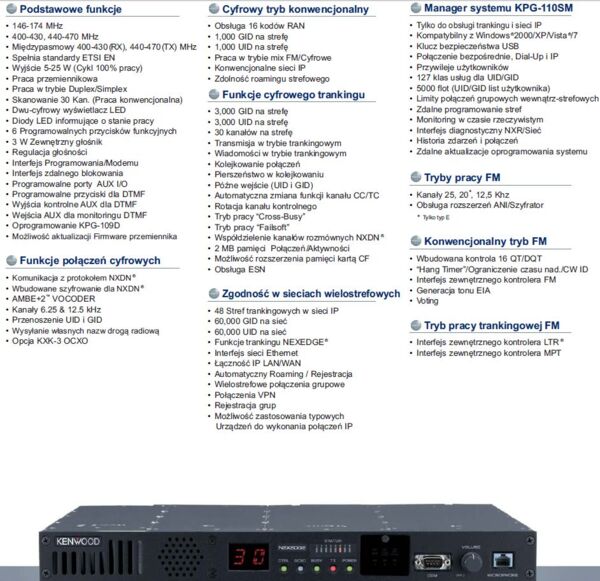 Stacja bazowa cyfrowa Nexedge NXR-800 E