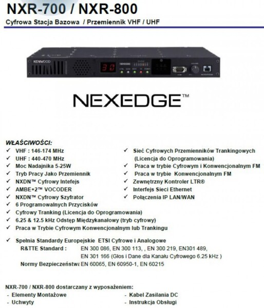 Stacja bazowa cyfrowa Nexedge NXR-800 E3