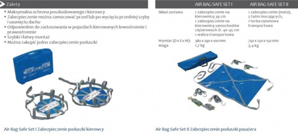 Osłona poduszki AIR BAG SAFE SET I FM