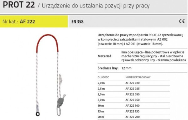 Urządzenie do ustalania pozycji PROT 22