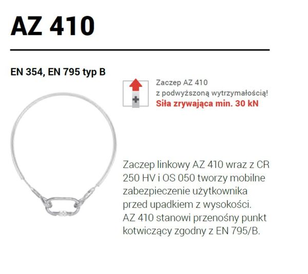 ZACZEP LINKOWY AZ 410 1m