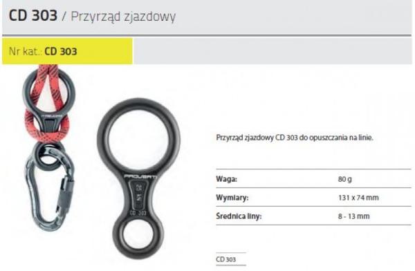 Przyrząd zjazdowy CD303