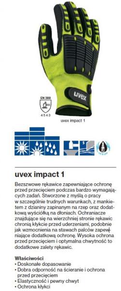 Rękawice techniczne Uvex 60598 Impact 1