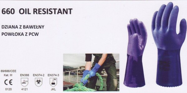 Rękawice Showa 660 PVC