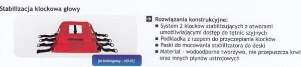 Stabilizacja głowy dla dorosłych HD-01